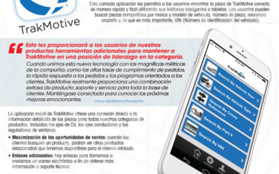 07/2018: TrakMotive lanza una nueva aplicación móvil para buscar piezas fácilmente
