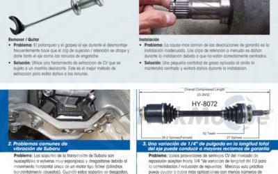 11/2018: Abordando tres problemas comunes de los semiejes CV