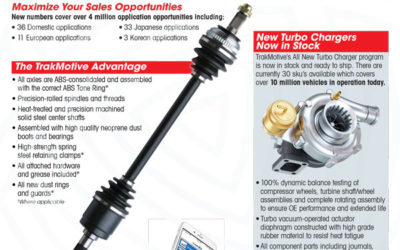 01/2019: TrakMotive Introduces 83 New CV Axle Numbers