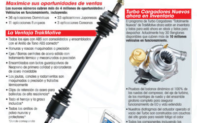 01-2019: TrakMotive Presentamos 83 Nuevos Números de Semiejes  Flechas