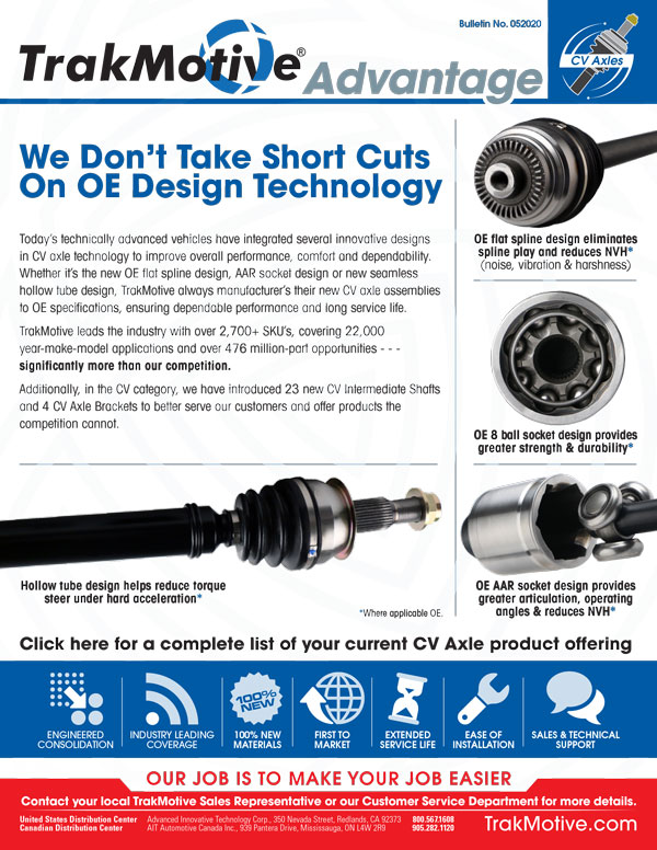 05/2020: We Don’t Take Short Cuts on OE Design Technology