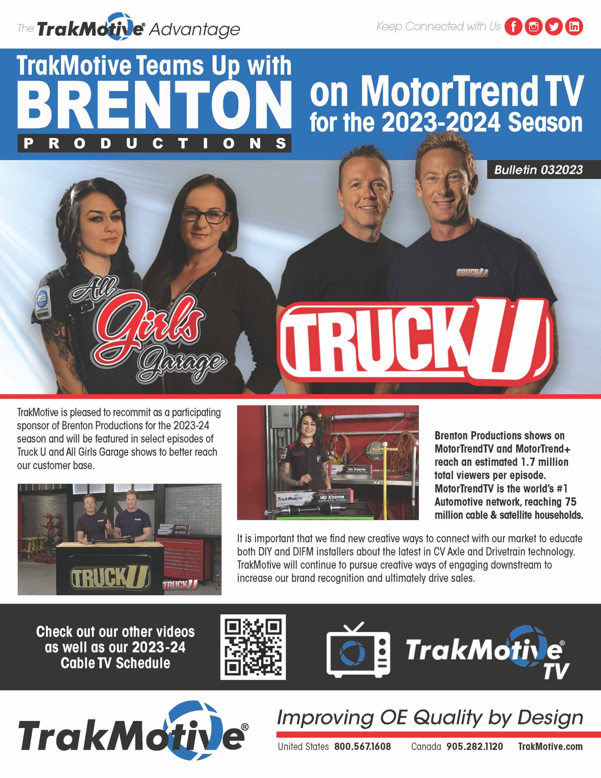 03/2023: TrakMotive Teams Up With Brenton Productions