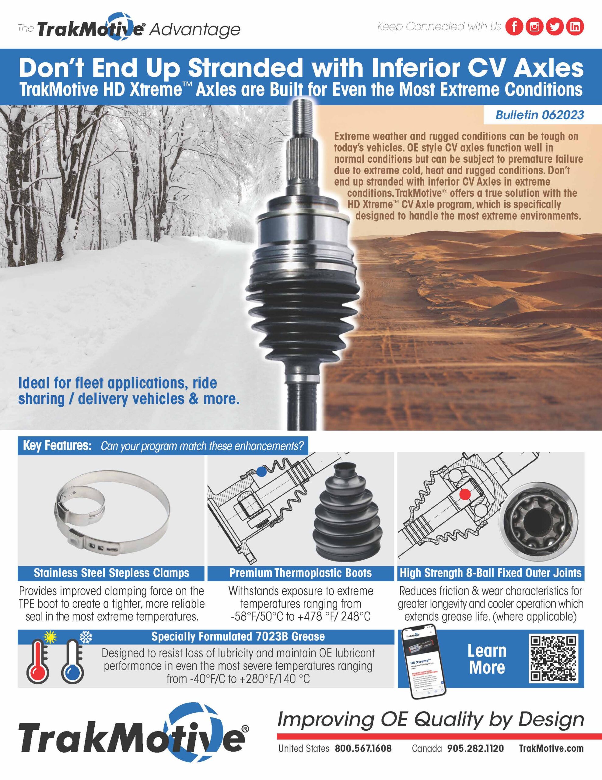 06/2023: TrakMotive Don’t End Up Stranded with Inferior CV Axles